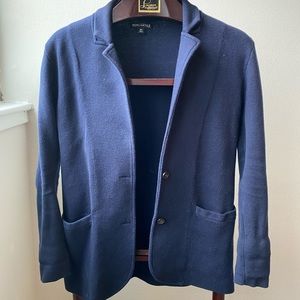 J Crew Navy Sweater Blazer